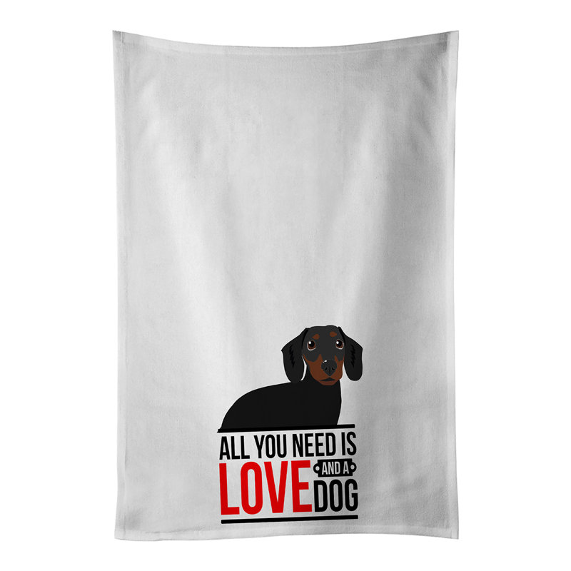 Ensemble de 2 serviettes de cuisine Dachshund
