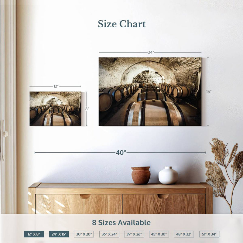 Yarlin Ancient Wine Cellar, 16" H x 24" W