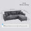 Canapé modulaire Chaise, canapé d'angle en velours côtelé -1605565573