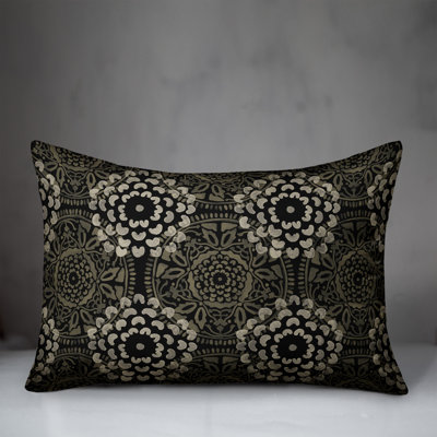 Floral Outdoor Reversible Throw Pillow