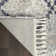 Ileyah Geometric Machine Made Shag Polypropylene Area Rug in Silver Gray
