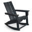 Fauteuil Adirondack berçant en plastique Hdpe surdimensionné et résistant aux intempéries avec coussin Bergues
