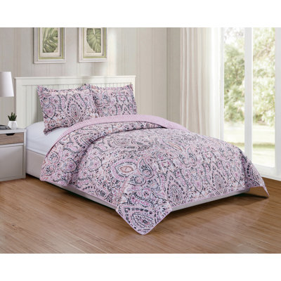 Eclectic Cotton Blend Paisley Quilt