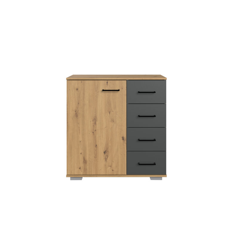 Loftis 81cm W 4 - Drawer Chest of Drawers