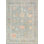 Wool Oriental Area Rug in Light Blue/Pink/Moss