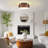 Kwong 4 - Light 20.47" Farmhouse Country Steel Drum Flush Mount Ceiling Light With Metal Shade For Kitchen, Hallway, Living Room, Bedroom, Dining Room-189472014-189472008