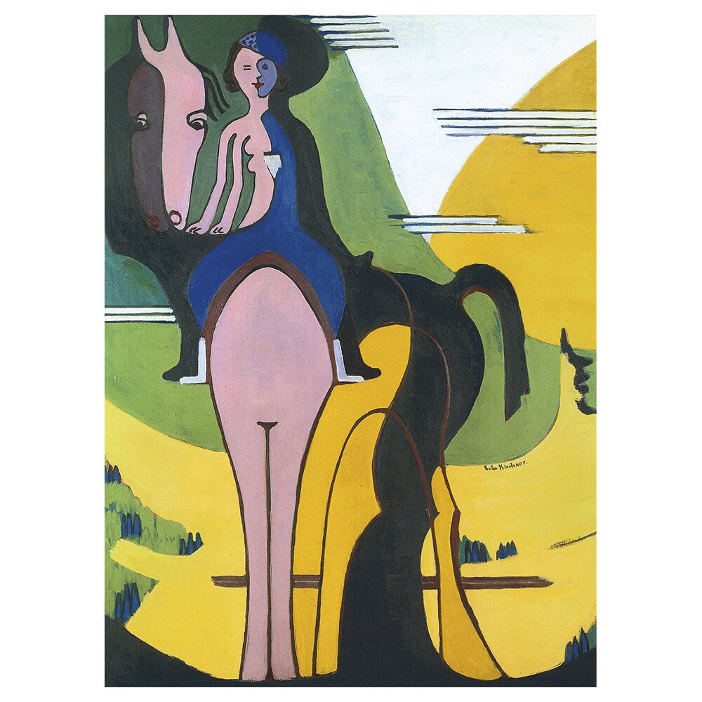 Leinwandbild Female Rider von Ernst Ludwig Kirchner