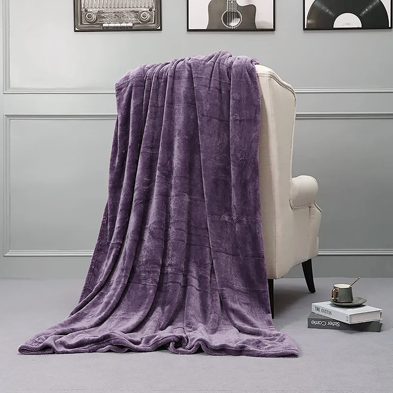 Couverture , Jeté, Violet