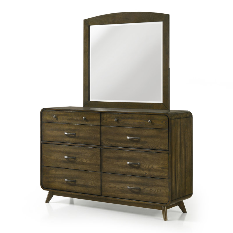 Commode 8 tiroirs avec miroir Marlowe