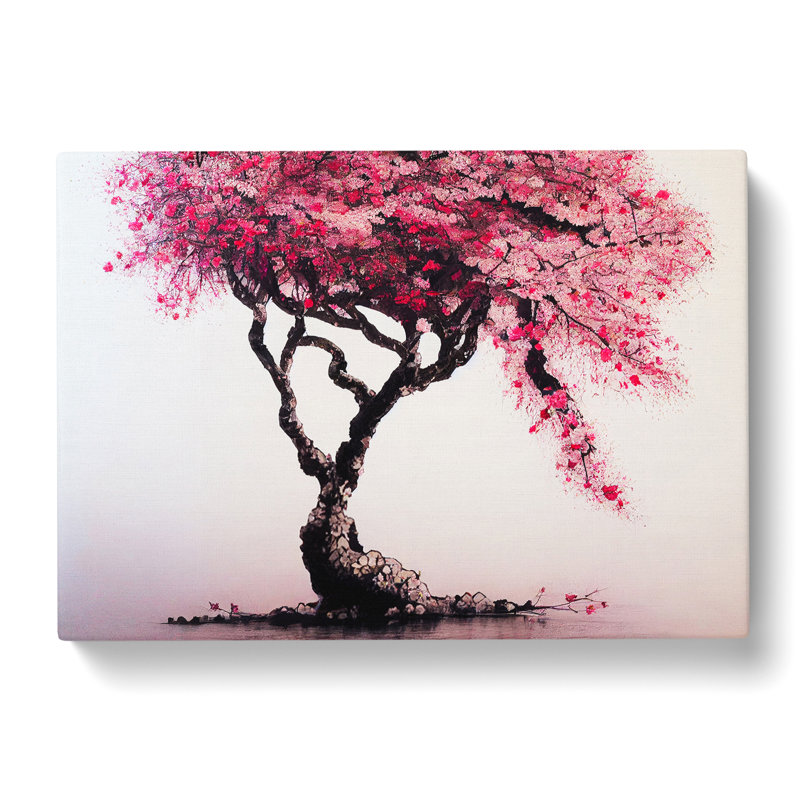 Dreamy Cherry Blossom Tree - Wrapped Canvas, 50cm H x 76cm W x 3cm D