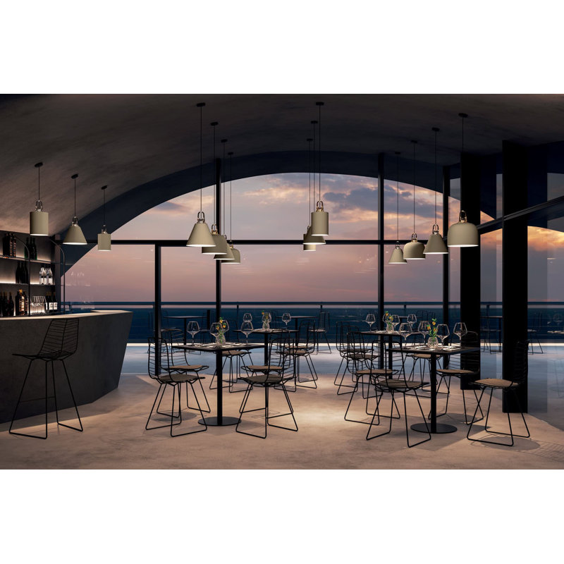 Lodes JIM Bell Suspension Lamp Line-V, Matte Champagne/Gray