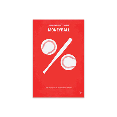 Moneyball Minimal Movie Poster by Chungkong  No Frame Print