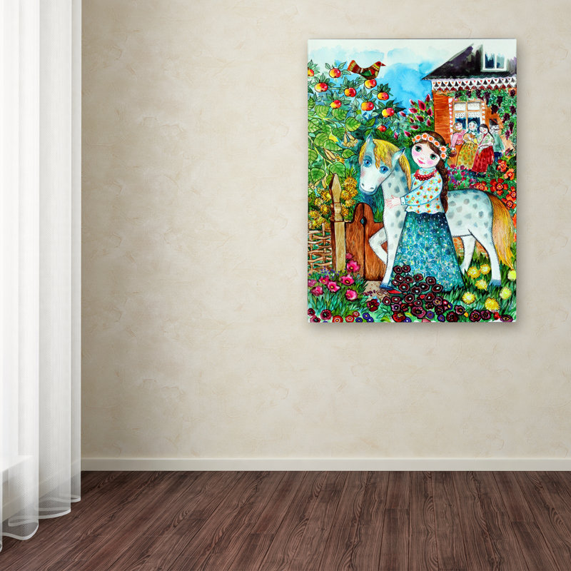 « russian summer », art sur toile, H 19 po x l 14 po
