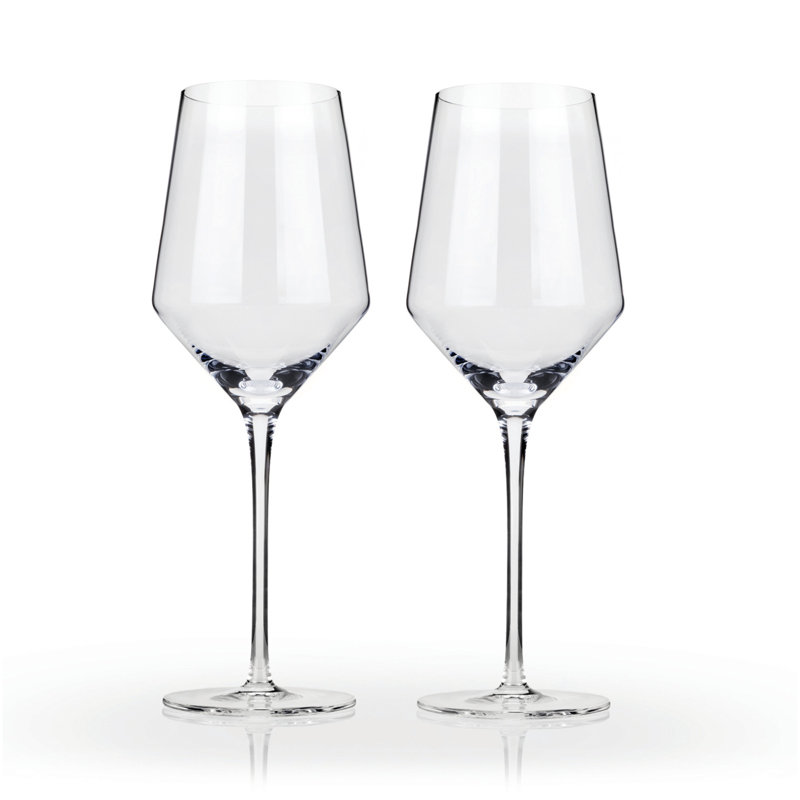 Raye Angled Crystal Chardonnay Glasses