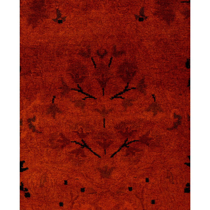 Overdyed One-of-a-Kind 3' 0" X 8' 7" Hand Knotted Area Rug