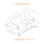 Canapé en tissu Modern-1044736322