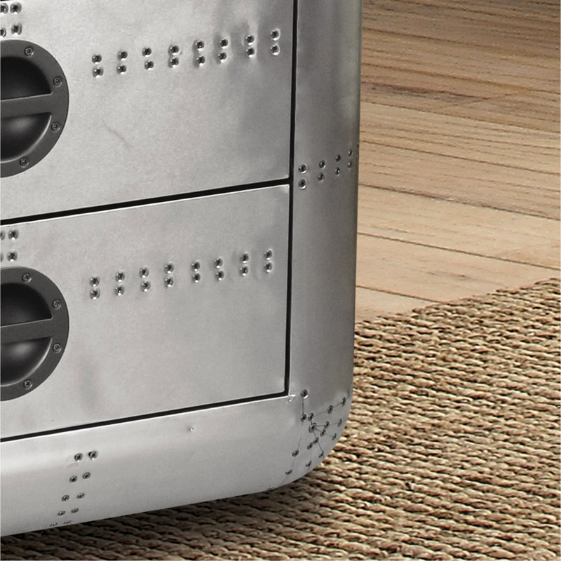 Console en aluminium 2 - Pratique pour un usage domestique La table de bout de 22 po de hauteur convient à divers décors