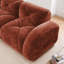 Velours doux de 140 po à 4 places sans siège avec éponge haute densité 32d, coussins, conception ergonomique, housse sans assemblage