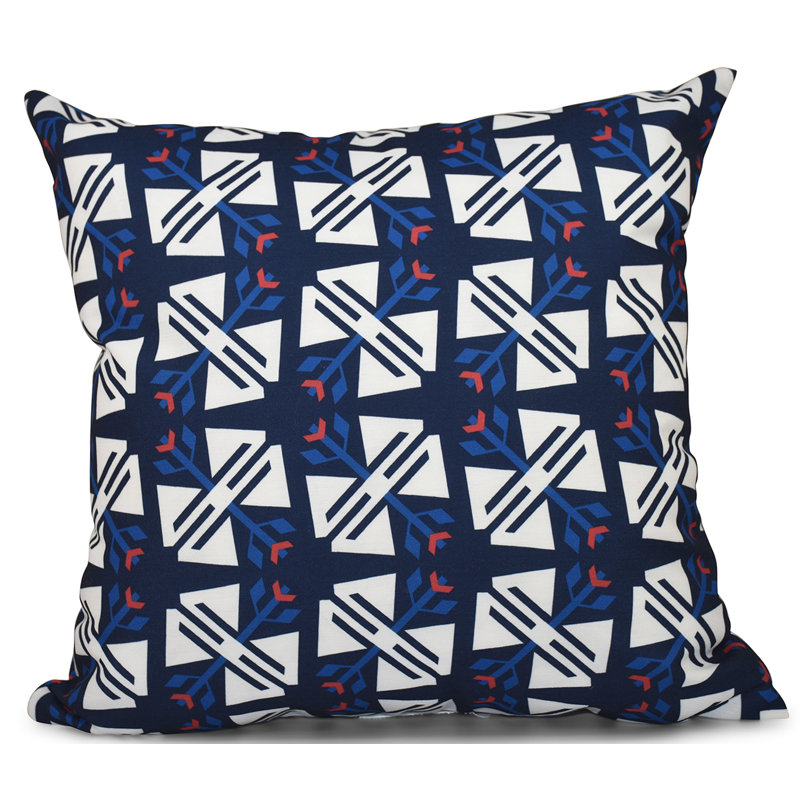 Housse de coussin et insert Happy Hippy, 16 po x 16 po, Marine
