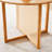 Chinese Countryside Retro Solid Wood Round Table: Simple Modern Imitation Rattan Design, Ideal For Dining Rooms, Living Rooms, Offices – A Versatile Wooden Table/Desk Blending Nostalgia And Contemporary Style