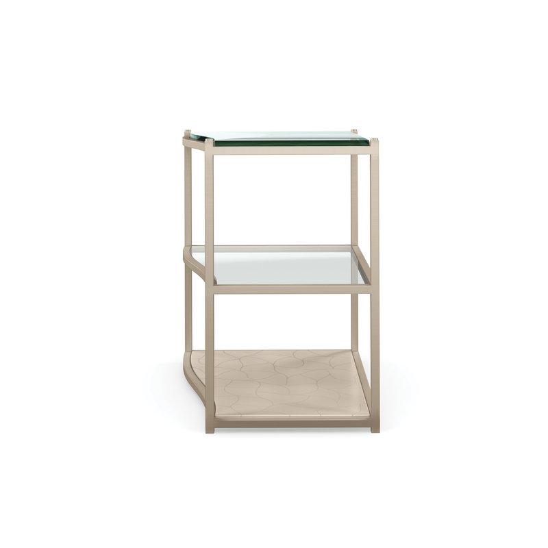 Glass Top End Table