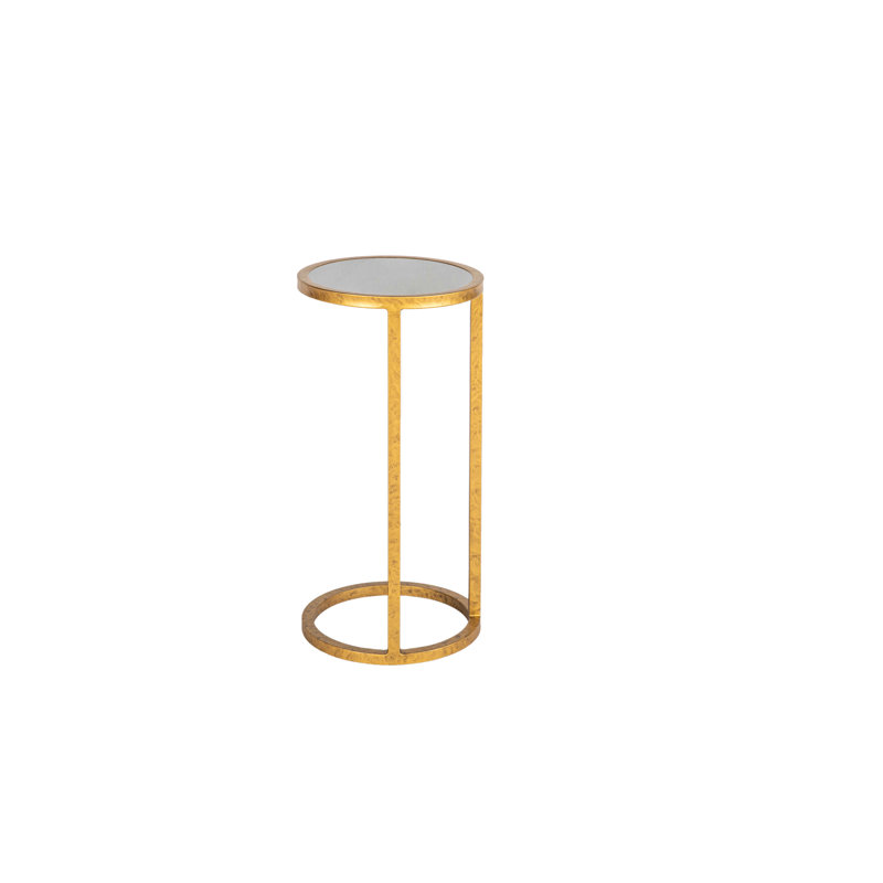 Vegas Marble End Table, Royal Gold