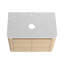 30'' Wall-Mounted Bathroom Vanity With Ceramic Art Sink & 2-Soft-Close Door