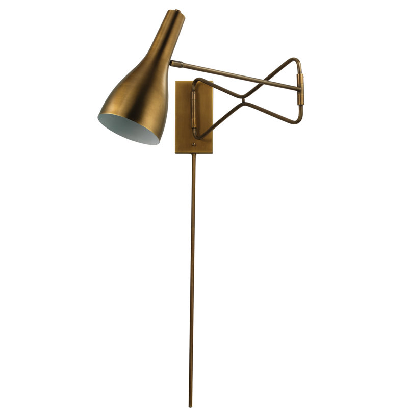 Lenz 1 - Light Swing Arm, Antique Brass