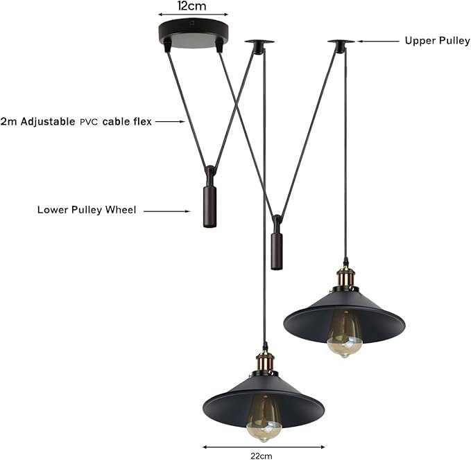2 - Light Brushed Copper Dome Pendant