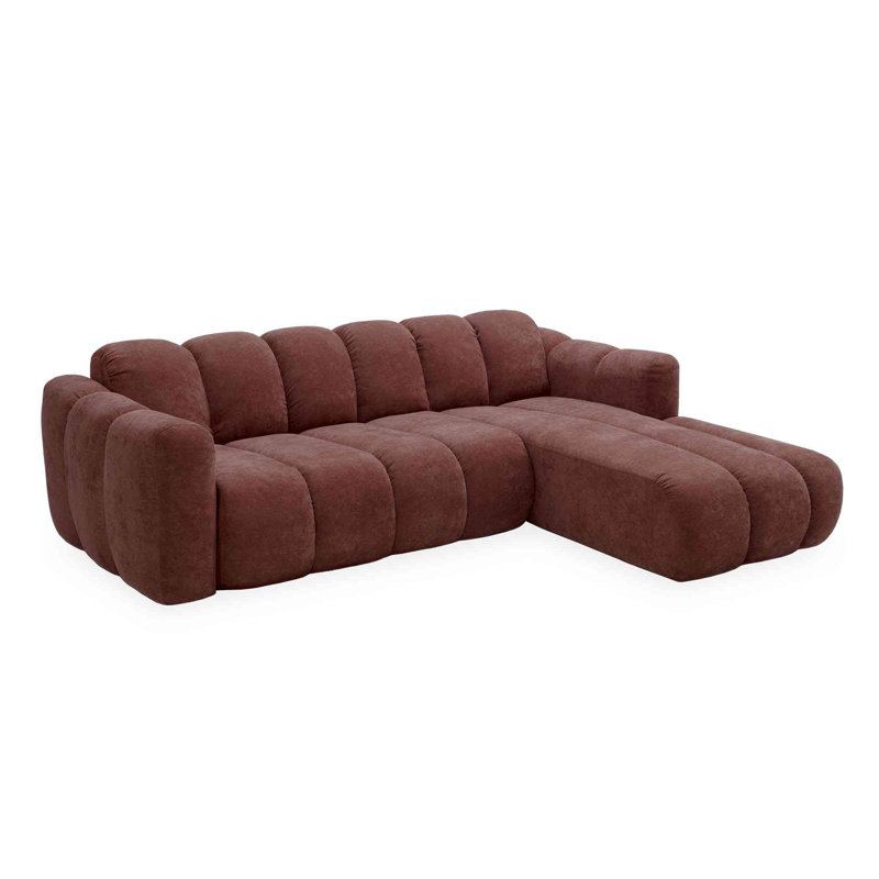 Michell 6 Seater Sofa Bed, Red, Right Hand Facing