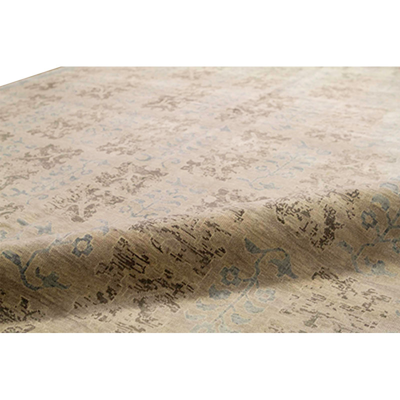 Silk Floral Area Rug