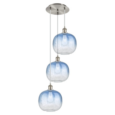 Ballston - Lamorteau - 3 Light 14" Cord Hung Multi Pendant