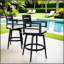 Chaises de bar modernes pivotantes 2 pièces pour l'extérieur - structure en aluminium, pivotant à 360 °, conception ergonomique, coussin Sunbrella, résistant aux intempéries et durable