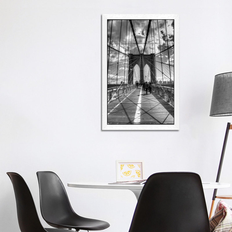 Brooklyn Bridge II (New York City) by Christopher Bliss - Floater Frame Painting on Canvas, 152.5 cm H x 101.5 cm W