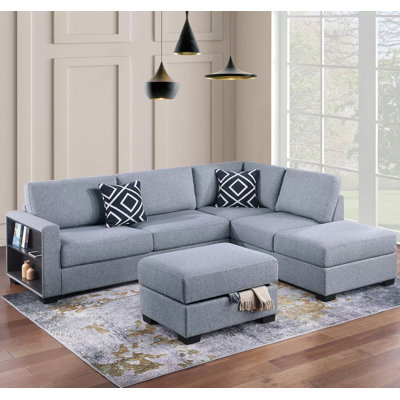 Ensemble modulaire réversible avec repose-pieds