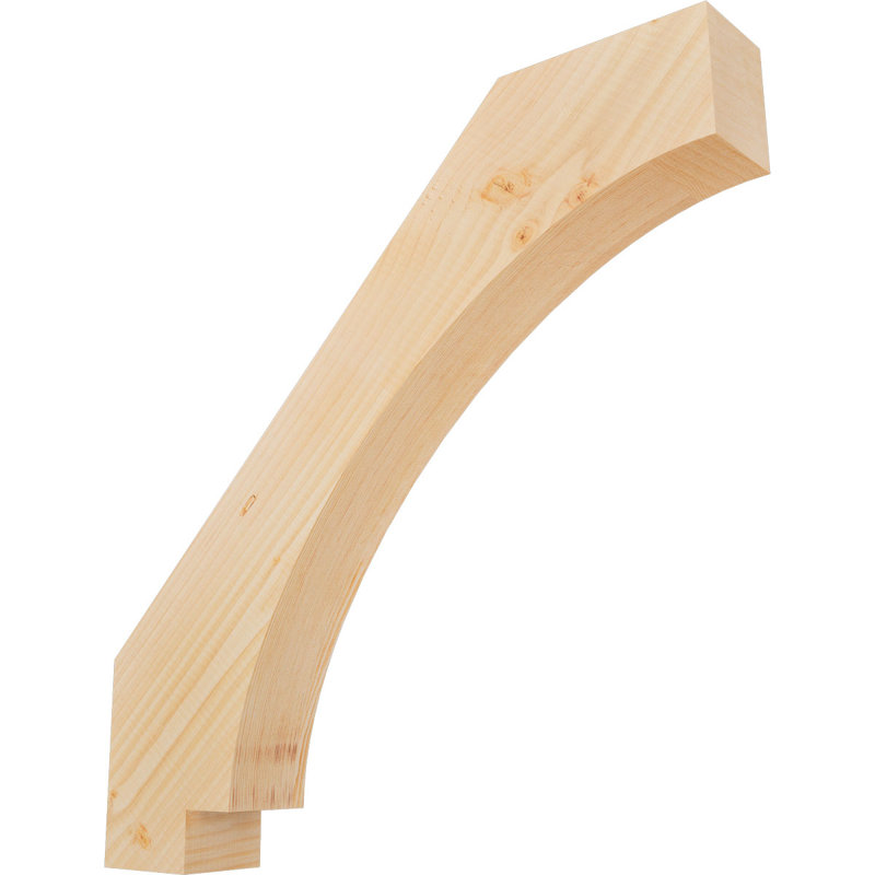 Attelle impériale du genou, Sapin de Douglas, Lisse, H 24 po x l 3,5 po x P 24 po