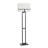 Contemporary Steel Floor Lamp - Tabby Black - Beige Shade