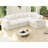 Hidehisa Upholstered Sofa, Oversized Cloud Modular Sectional Sofa Down Filled Comfort Modular Couch with Removable Cover for Living Room Office Apartment-361834997-361834996-361834995