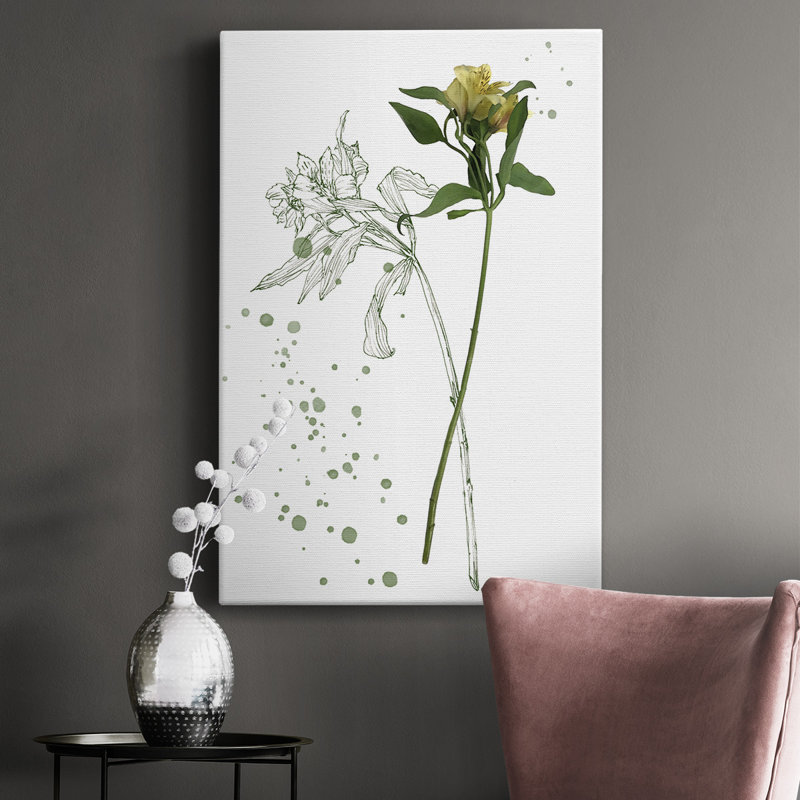 «Botany Flower I», impression sur toile tendue, H 18 po x l 12 po x P 1 po