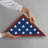 Small Flag Display Case for Memorial Service - Fits Folded 3x5" Flag - Elegant Military Flag Display Case - Plexiglass Cover-112950974