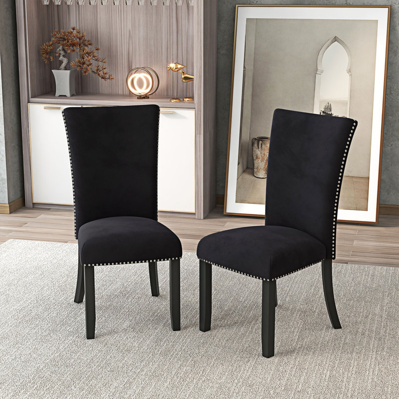 Chaise d'appoint Jens, Noir