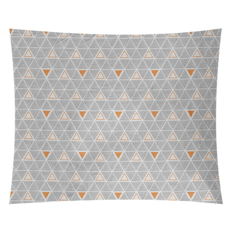 Tapisserie, H 51 po x l 60 po, Orange
