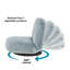 Fauteuil inclinable moelleux / lavabo, lavande-1602123584