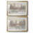 Land Parcel I - Matted and Framed Under Acrylic Glass, Set of 2, Large Living Room Wall Art-248125945-248125926