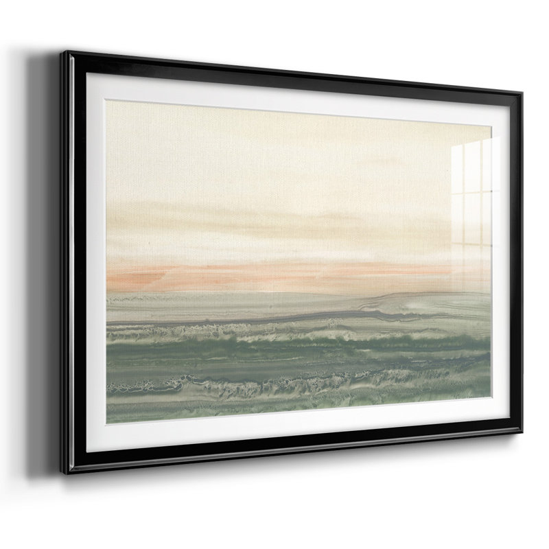 Atlantic Sunrise I, reproduction d'art encadrée, H 30 po x l 44 po x P 1,5 po, Noir