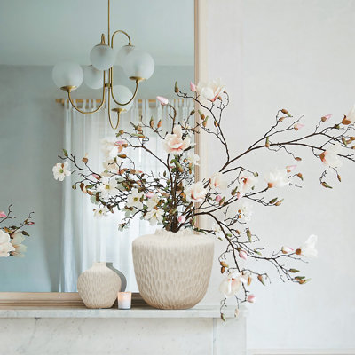 Beige Beehive Round 12.8-Inch Tall MgO Vase