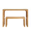 Ensemble de table et banc long Natural Pine
