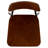Industrial Dining Chair with Steel Frame and Rustic Wood Seat
