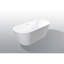 Baignoire autoportante 59 po en acrylique, baignoire autonome, acrylique, drain chromé Toe-Tap, certifié Cupc-120137230