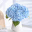 3 pièces hortensias fleurs artificielles, latex véritable hortensias réalistes fleurs d'hortensias pour les décorations de fête Bouquets de mariage centres de table